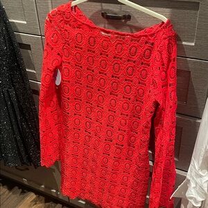 Hill House Red Lace Dress (NWT) size XS
